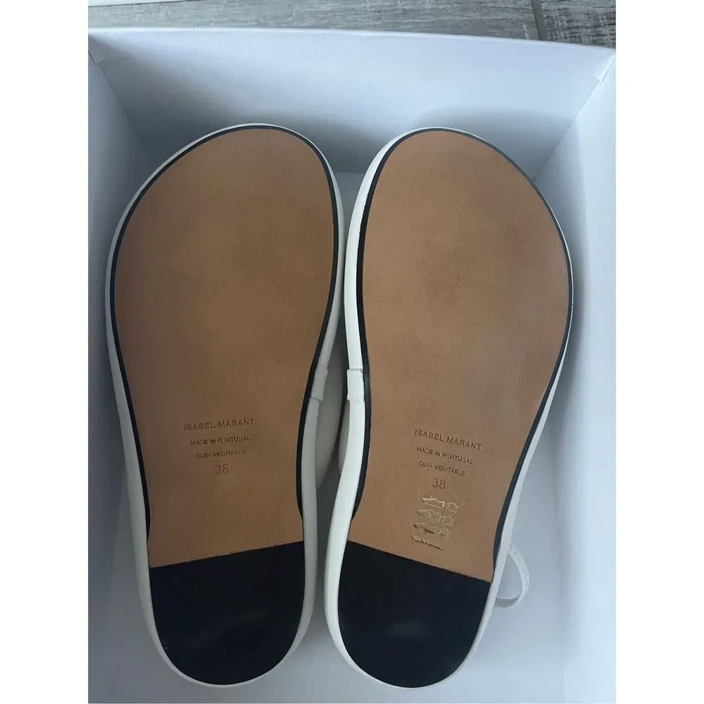 ISABEL MARANT Orene padded leather platform sandals EU38/US8 $620 - Picture 12 of 13